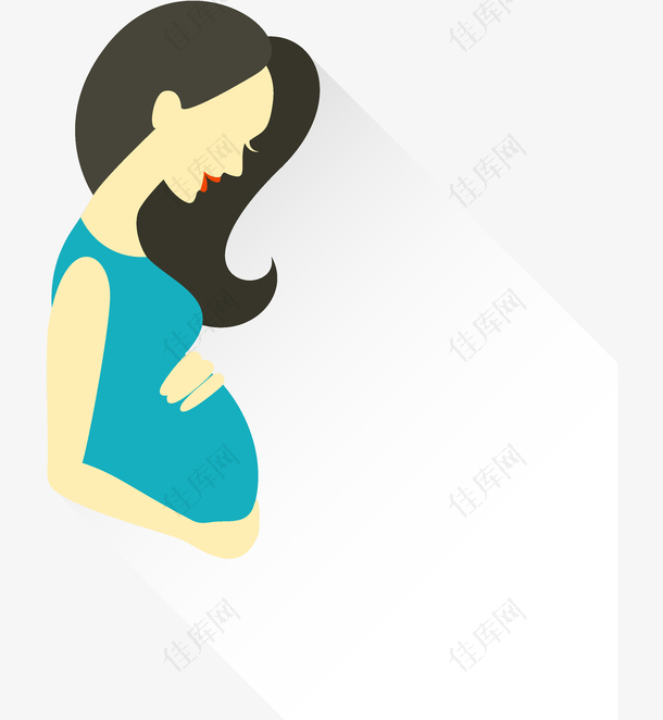 扁平化母亲节卡通图案