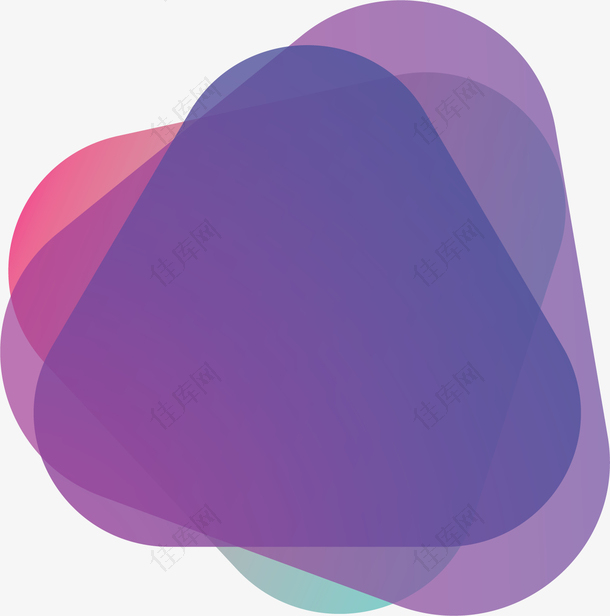 紫色三角艺术边框