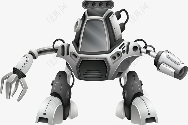 灰色高科技机器人