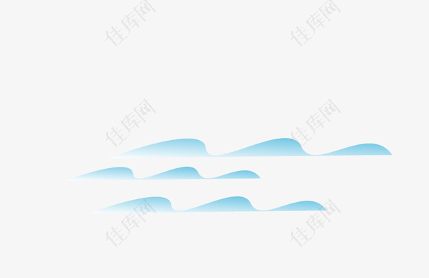 蓝色海波浪纹路