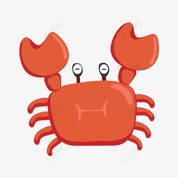 红色的螃蟹
