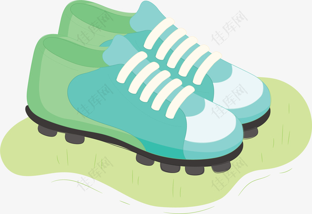 绿色足球比赛球鞋