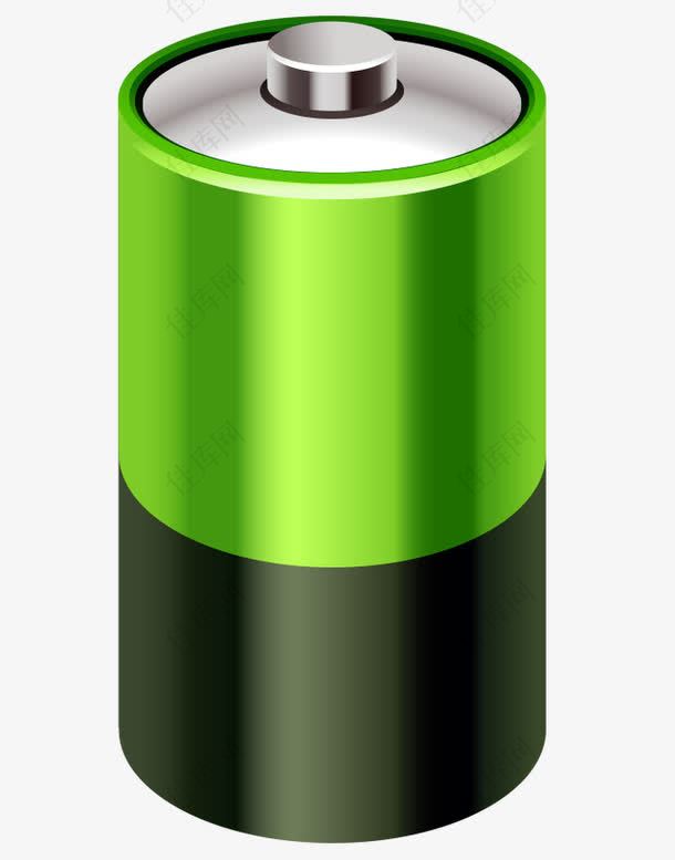 矢量环保标志电池