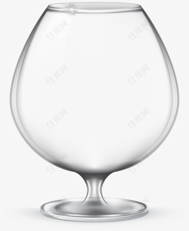 矢量手绘玻璃杯