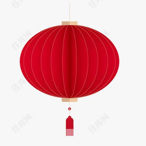 红色的灯笼传统新年元素