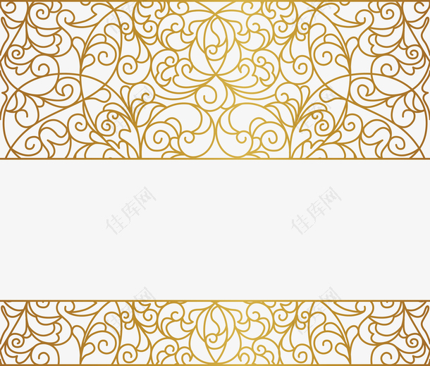 金色的花纹和边框