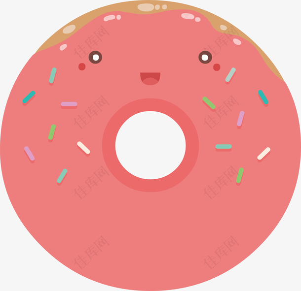粉色可爱甜甜圈