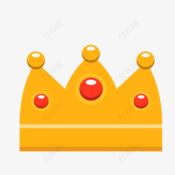 金色的卡通皇冠设计