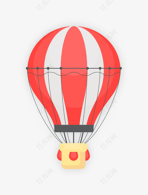 红色氢气球设计图