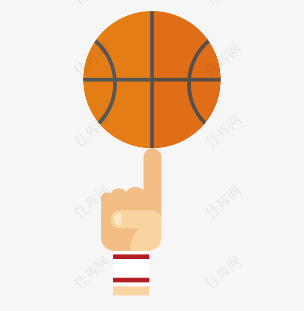 创意篮球类运动图标矢量素材