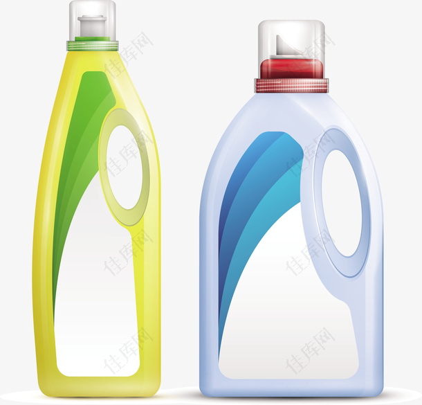 两个洗衣液瓶装设计