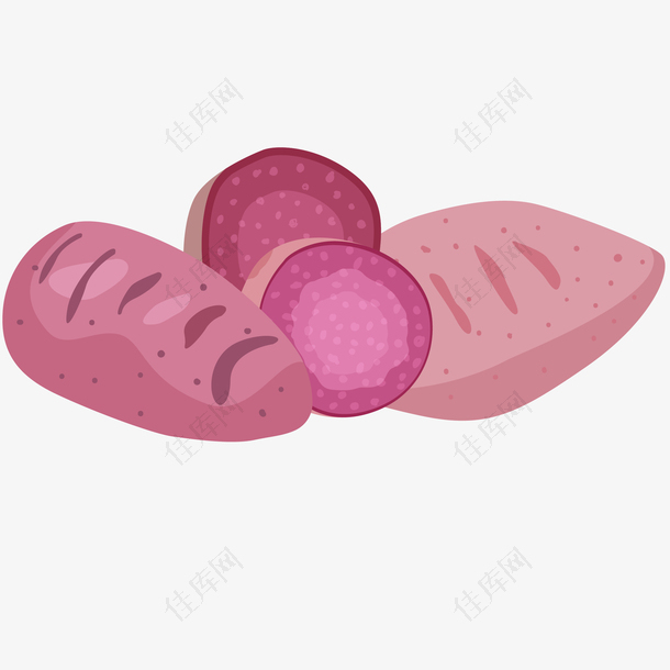 矢量紫薯免抠PNG