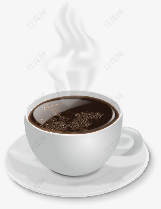 美味热咖啡矢量素材