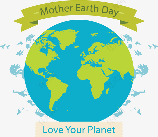 爱护你的星球地球母亲