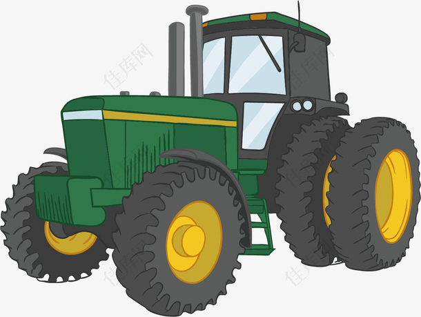 农用机械车农场海报素材