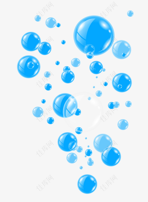 矢量蓝色气泡