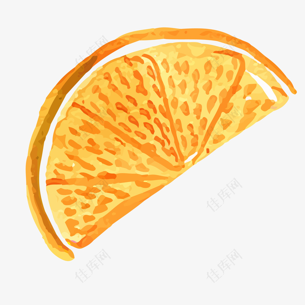 卡通橙子水果设计