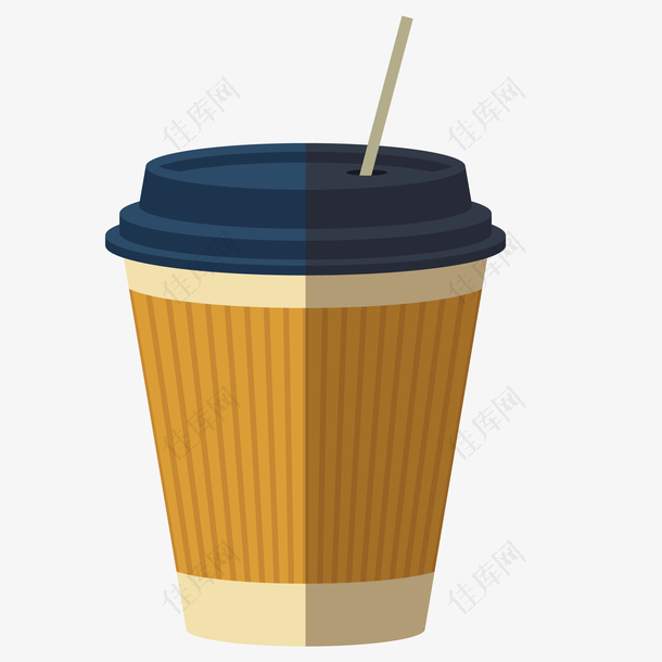 扁平化咖啡设计矢量