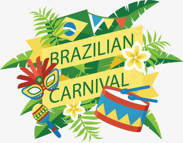 巴西狂欢节派对海报