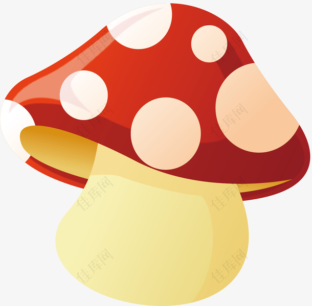矢量图美味的蘑菇