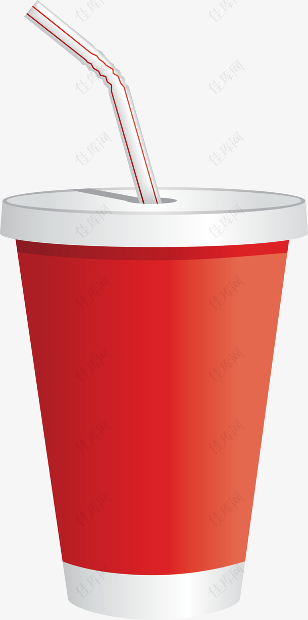 红色杯子的果汁饮料
