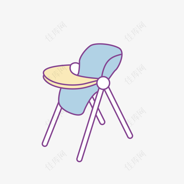 卡通婴儿椅子免抠素材