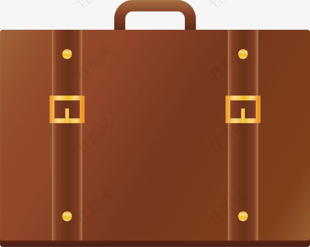棕色旅游季行李箱