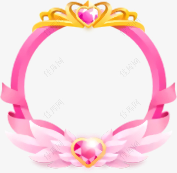 粉红公主头像框
