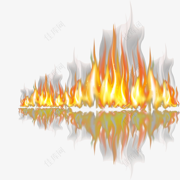 燃烧的火焰装饰图案