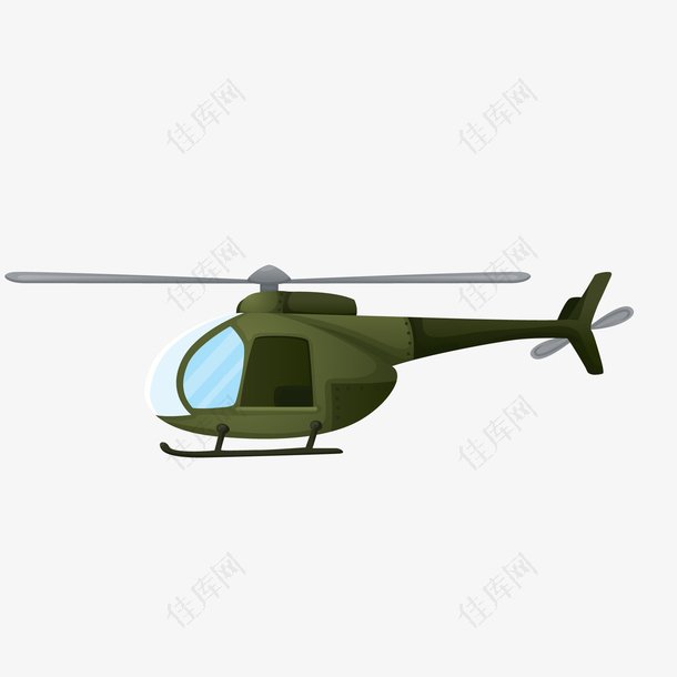 卡通直升机PNG下载