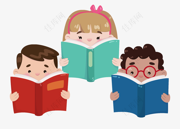 儿童读书日儿童阅读海报