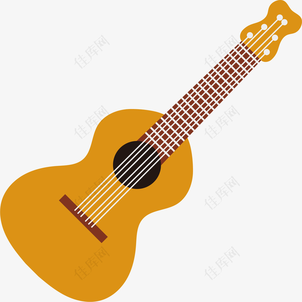 矢量图音乐器材吉他