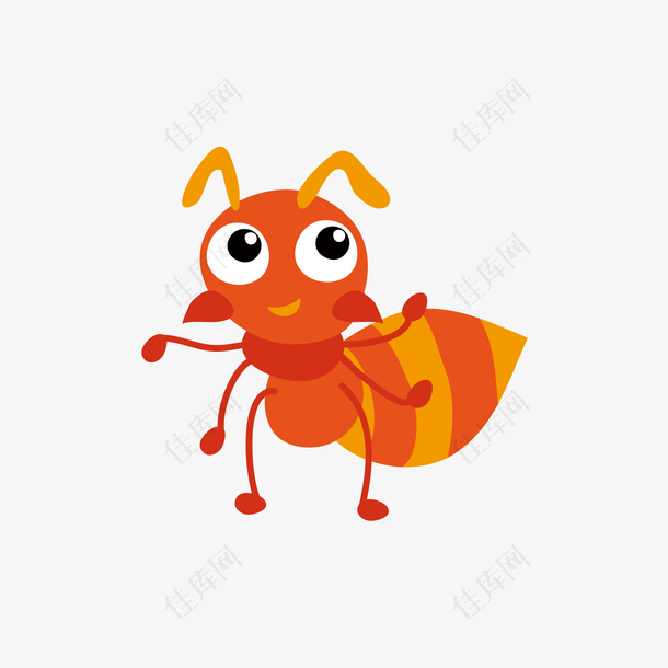 橙黄色的蚂蚁