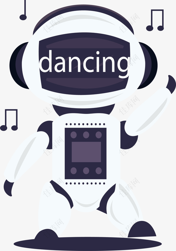 跟着音乐跳舞的机器人