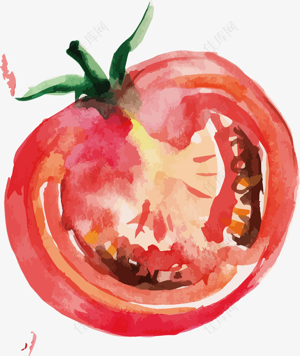 西红柿手绘装饰设计