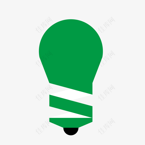 绿色矢量logo灯