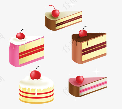 卡通蛋糕甜品图标