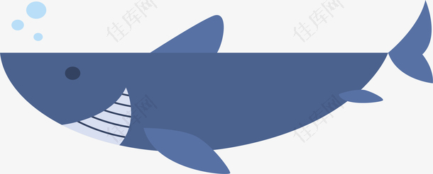 卡通海洋鲨鱼设计