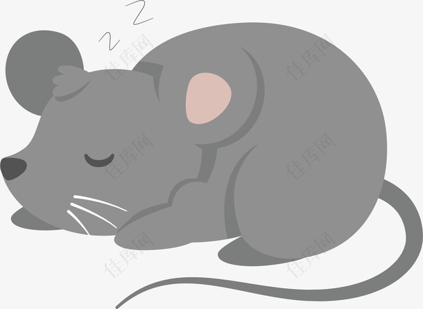 老鼠睡觉PNG下载