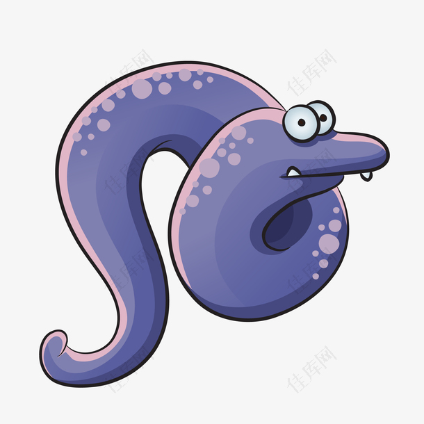 世界海洋日紫色小蛇