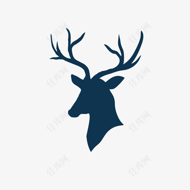 小鹿的头像装饰免抠素材