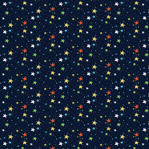 彩色缤纷星星无缝背景矢量图