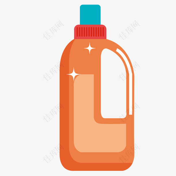 红蓝色瓶装洗衣液