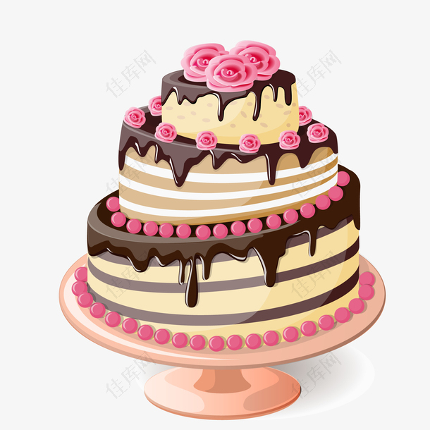 卡通蛋糕食物设计