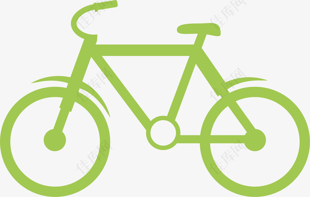 环保自行车绿色