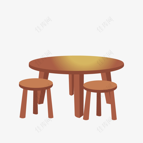 桌子椅子圆形