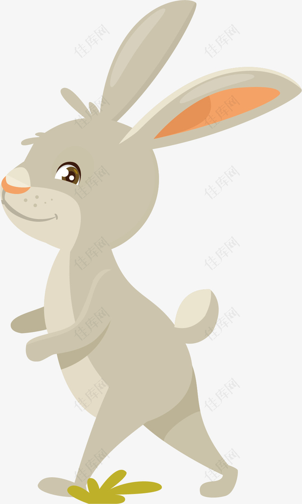 矢量图可爱的小兔子