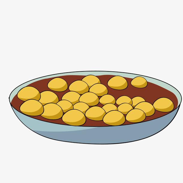 黄豆汤矢量图