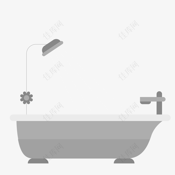 卡通浴缸家居用品设计