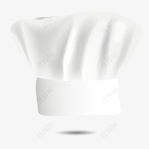 矢量3D厨师帽